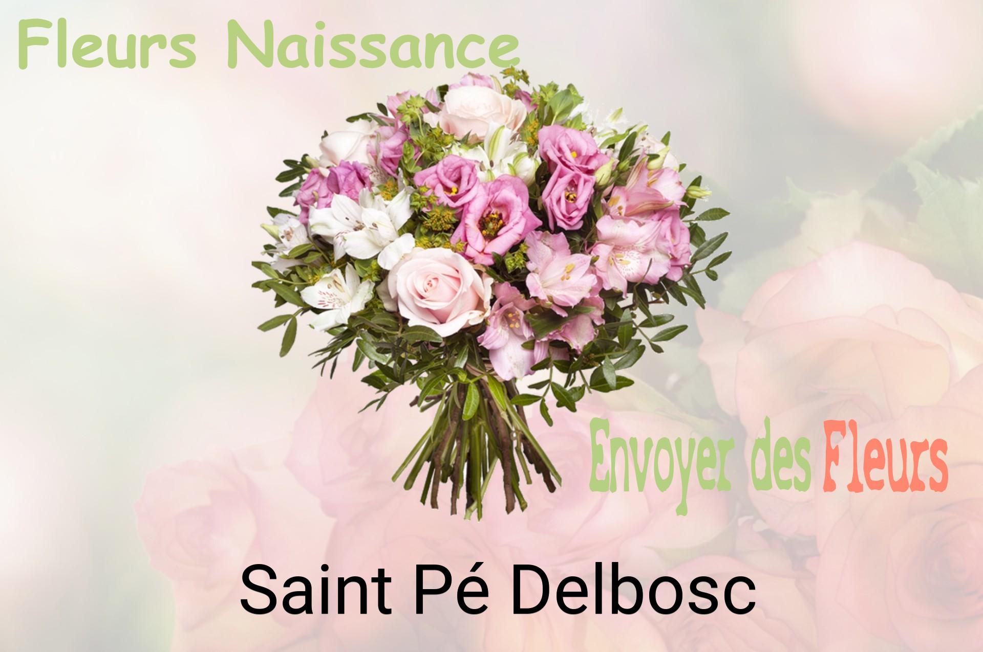 Bouquet de fleurs de naissance livré à Saint-Pé-Delbosc